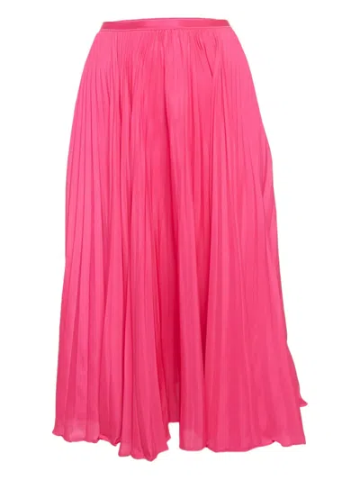 Pre-owned Polo Ralph Lauren Vintage Pleated Skirt In Pink
