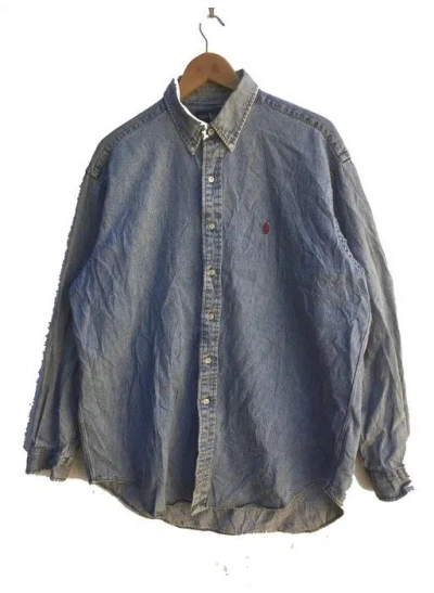 Pre-owned Polo Ralph Lauren Vintage T Button Up Denim In Multi