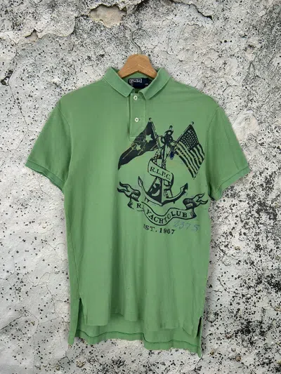 Pre-owned Polo Ralph Lauren Vintage T Chief Keef Rap Drill Trap Tee 90's In Green