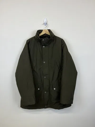 Pre-owned Polo Ralph Lauren Vintage T Fleece Lined Down Jacket In Green