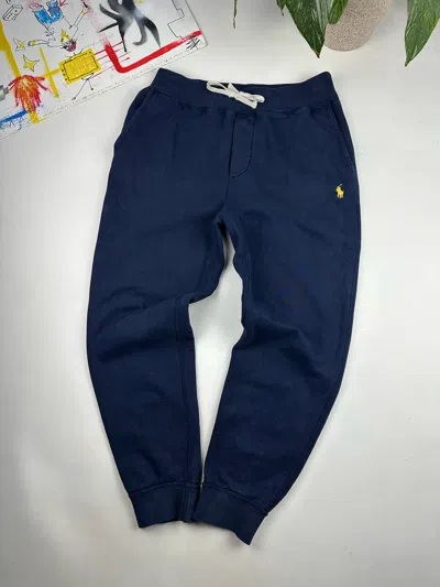 Pre-owned Polo Ralph Lauren Vintage T Sweatpants Size S Fit Joggers In Black