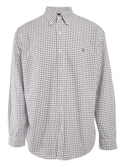 Pre-owned Polo Ralph Lauren Vintage  Check Cotton Shirt In White