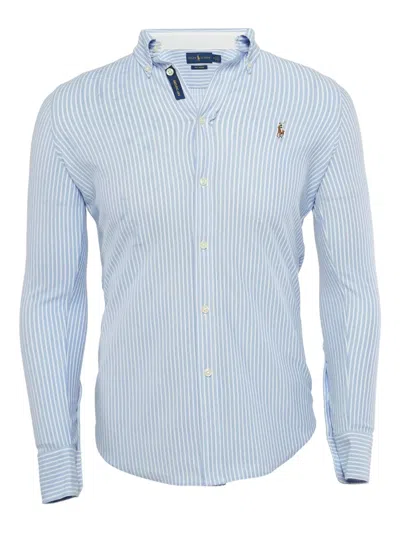 Pre-owned Polo Ralph Lauren Vintage  Embroidered-logo Cotton Shirt