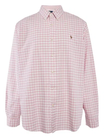 Pre-owned Polo Ralph Lauren Vintage  Gingham Cotton Shirt In Pink