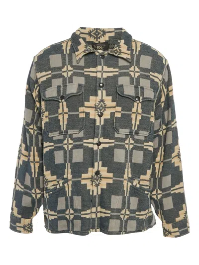 Pre-owned Polo Ralph Lauren Vintage  Patterned Cotton Shirt In Blue