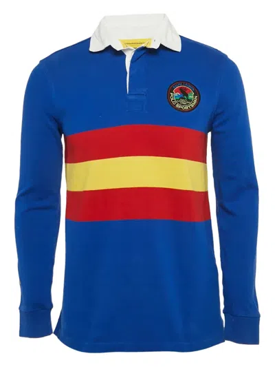 Pre-owned Polo Ralph Lauren Vintage  Rugby Polo Shirt In Blue