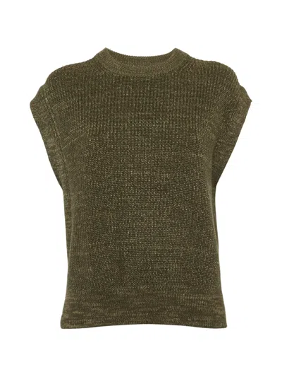 Pre-owned Polo Ralph Lauren Vintage Rib-knit Dolman Sweater In Green