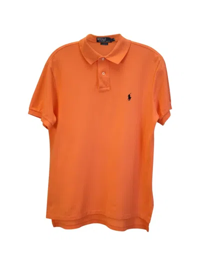 Pre-owned Polo Ralph Lauren Vintage Short-sleeve Polo Shirt In Orange