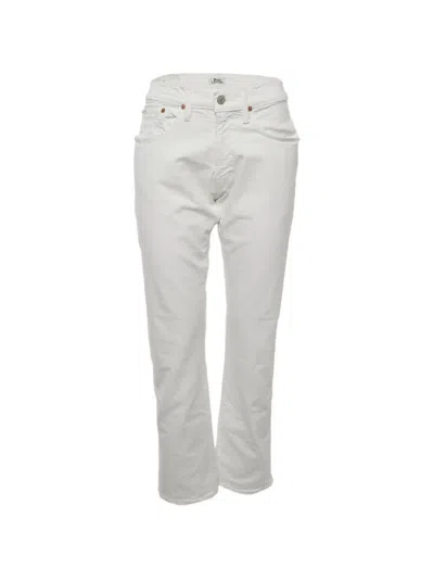 Pre-owned Polo Ralph Lauren Vintage Straight-fit Jeans In White