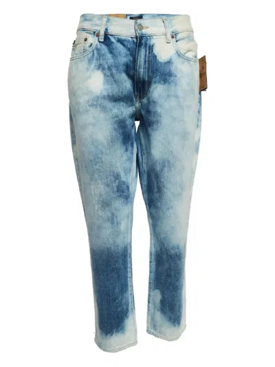 Pre-owned Polo Ralph Lauren Vintage Wide-leg Jeans In Blue