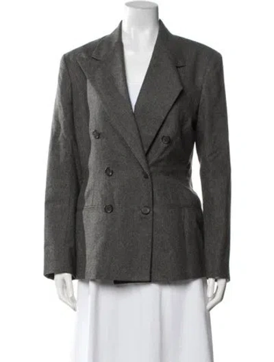 Pre-owned Polo Ralph Lauren Vintage Wool Blazer In Grey