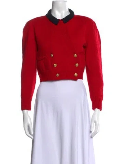 Pre-owned Polo Ralph Lauren Vintage Wool Sweater In Red