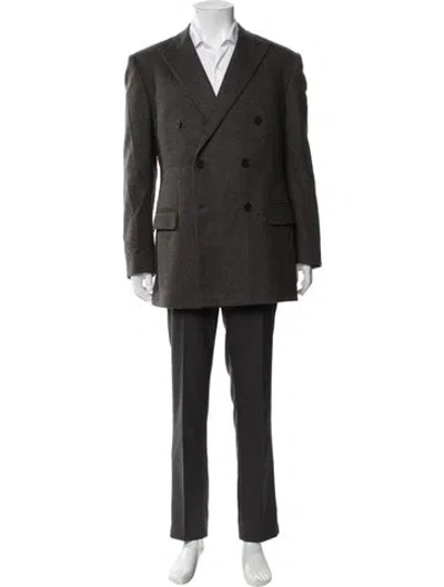 Pre-owned Polo Ralph Lauren Virgin Wool Blazer In Brown
