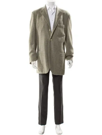 Pre-owned Polo Ralph Lauren Virgin Wool Blazer In Neutral