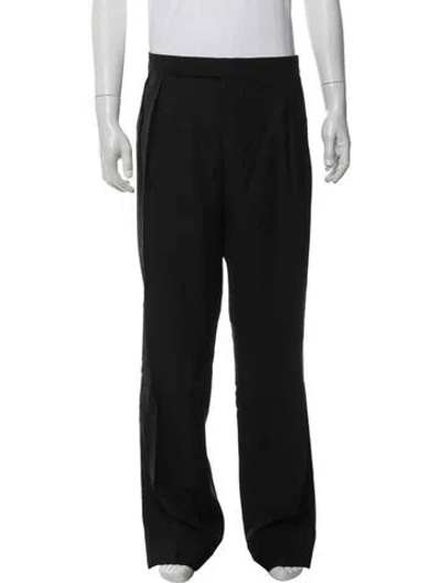 Pre-owned Polo Ralph Lauren Virgin Wool Pants In Black