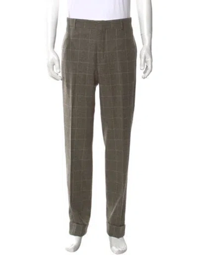 Pre-owned Polo Ralph Lauren Virgin Wool Pants In Neutral