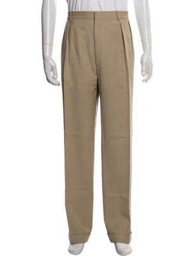 Pre-owned Polo Ralph Lauren Virgin Wool Pants In Neutral