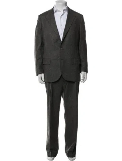 Pre-owned Polo Ralph Lauren Virgin Wool Two-piece Suit In Green