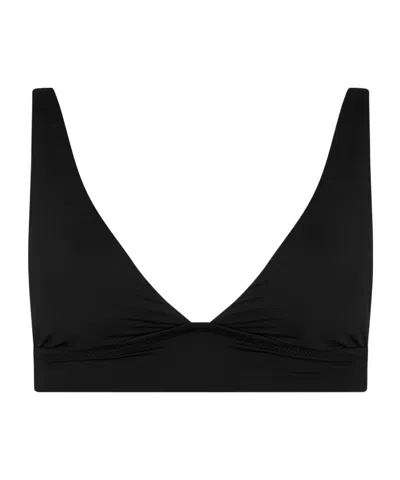 Polo Ralph Lauren V-neck Bikini Top In Black