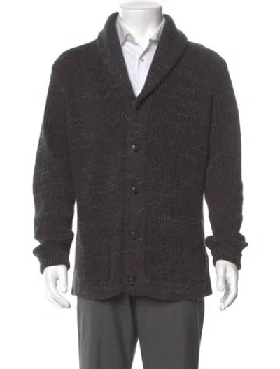 Pre-owned Polo Ralph Lauren V-neck Long Sleeve Cardigan In Gray