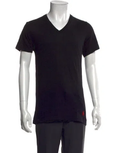 Pre-owned Polo Ralph Lauren V-neck Short Sleeve T-shirt In Blue