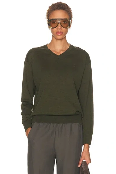 Polo Ralph Lauren V-neck Sweater In Green
