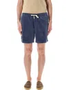 Polo Ralph Lauren Corduroy Drawstring-fastening Shorts In Navy