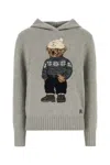 POLO RALPH LAUREN VTG BEAR HD-LONG SLEEVE-PULLOV-M ND POLO RALPH LAUREN FEMALE