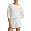 Polo Ralph Lauren Waffle Knit Boxer Short In Ecru In White
