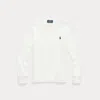 Polo Ralph Lauren Kids' Waffle-knit Cotton Long-sleeve Tee In Nevis