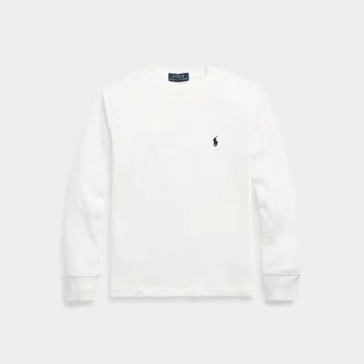 Polo Ralph Lauren Big Boys Waffle-knit Cotton Long-sleeve T-shirt In Nevis
