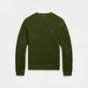 Polo Ralph Lauren Waffle-knit Wool-alpaca Jumper In Green