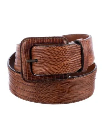 Pre-owned Polo Ralph Lauren Waist Belt Leather Waist Belt In Brown