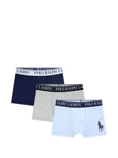 Polo Ralph Lauren Kids' Waistband Boxers (set Of Three) In Multi