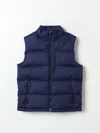 Polo Ralph Lauren Waistcoat  Kids Color Blue In Blue
