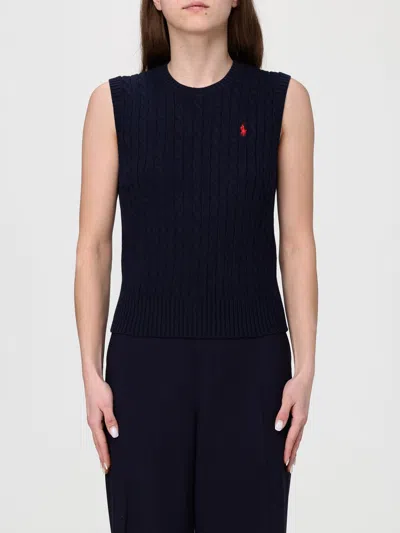 Polo Ralph Lauren Waistcoat Woman  In Black