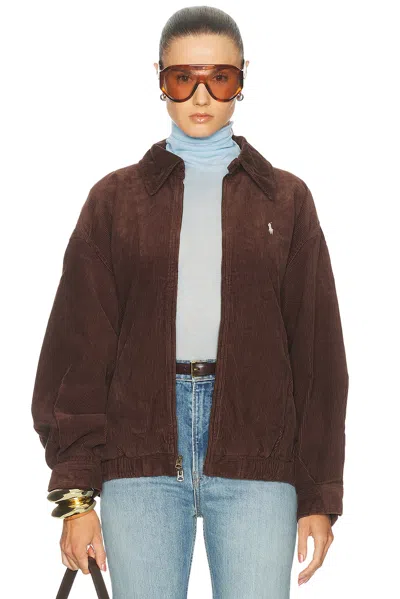 Polo Ralph Lauren Wale Jacket In Brown