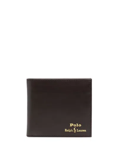 Polo Ralph Lauren Wallet Smooth Leather In Black