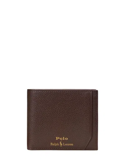 Polo Ralph Lauren Wallet With Logo In Brown