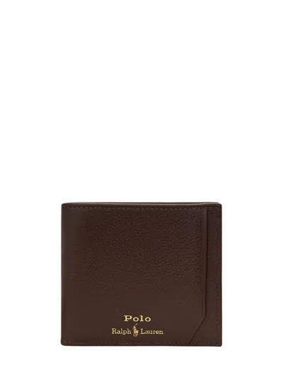Polo Ralph Lauren Wallet With Logo In Brown