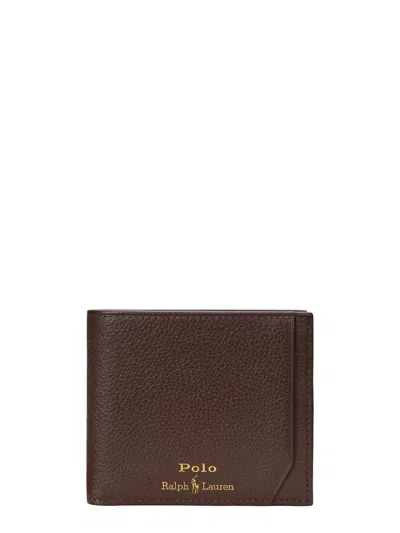 Polo Ralph Lauren Wallet With Logo In Brown