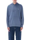 Polo Ralph Lauren Logo-embroidered Cotton-jersey Hoodie In Blue