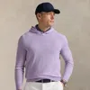 Polo Ralph Lauren Washable Cashmere Hooded Sweater In Hibiscus Tea Heather