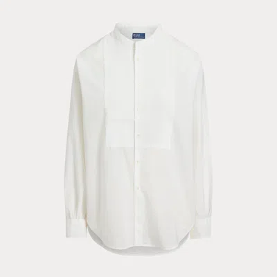 Polo Ralph Lauren Washed Cotton Tuxedo Shirt In White