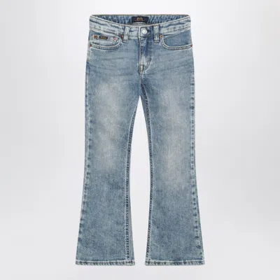 Polo Ralph Lauren Washed-effect Mini Jeans For Women In Blue