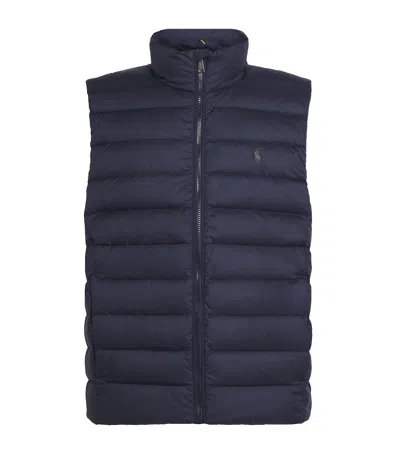Polo Ralph Lauren Water-repellent Down Colden Gilet In Blue