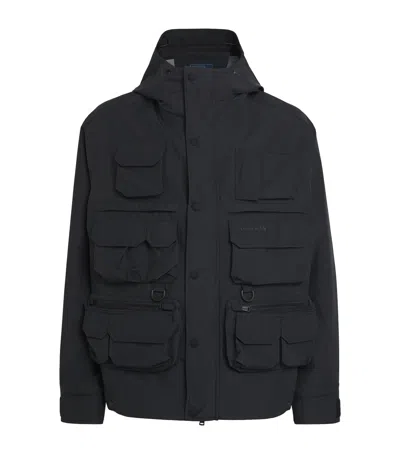 Polo Ralph Lauren Water-repellent Hooded Jacket In Black