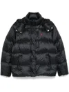 Polo Ralph Lauren Water-repellent Quilted Down Jacket With Detachable Hood Clothing In Black