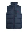 Polo Ralph Lauren Padded Gorham Black Vest In Multi
