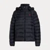 Polo Ralph Lauren Water-resistant Packable Hooded Jacket In Black